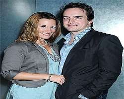 She met her husband during acting classes and they married after eight years of dating.